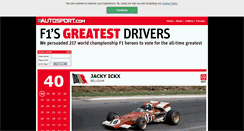 Desktop Screenshot of f1greatestdrivers.autosport.com